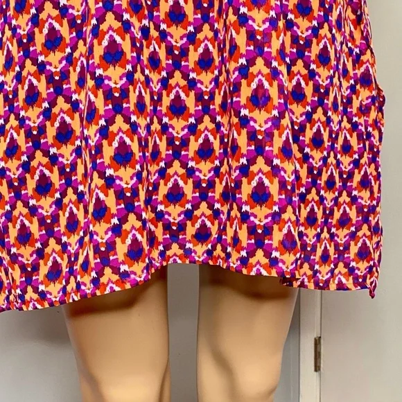 Old Navy Geometric Print V-Neck Sheer Swimwear Cover-Up fits M/L - Picture 4 of 11